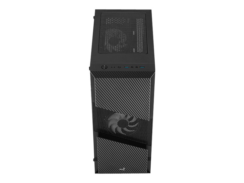 AeroCool Menace Saturn RGB - Schwarz - Glasfenster