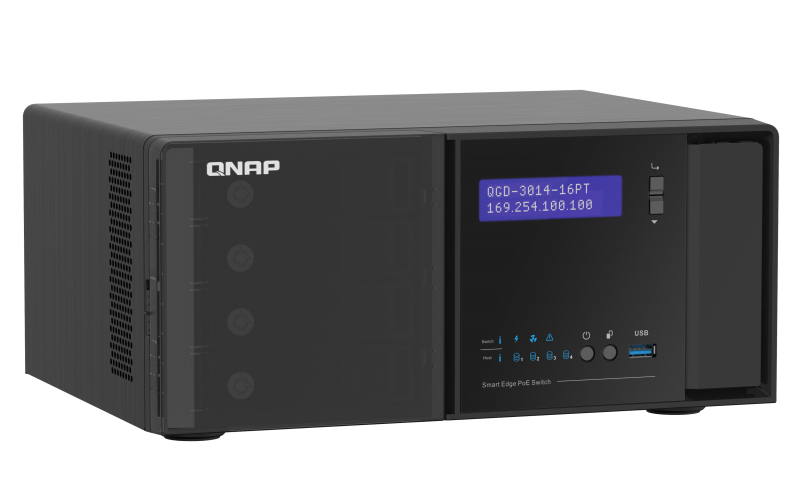 QNAP QGD-3014-16PT - Switch - Smart - 16 x 10/100/1000 (PoE+)