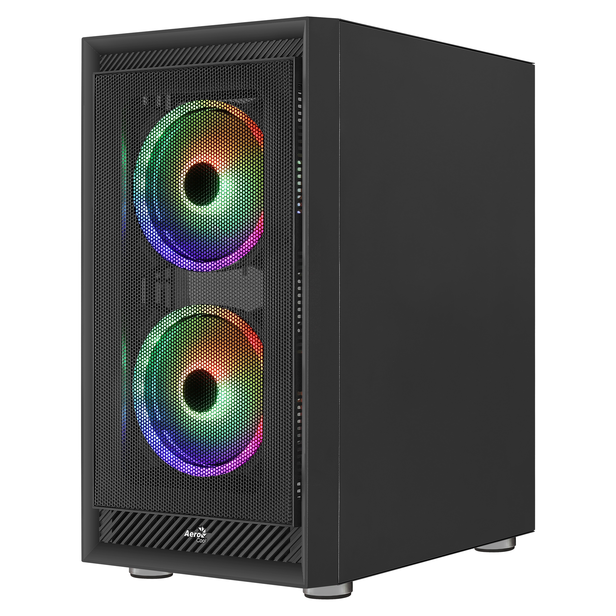 AeroCool Graphite ARGB - Schwarz - Glasfenster