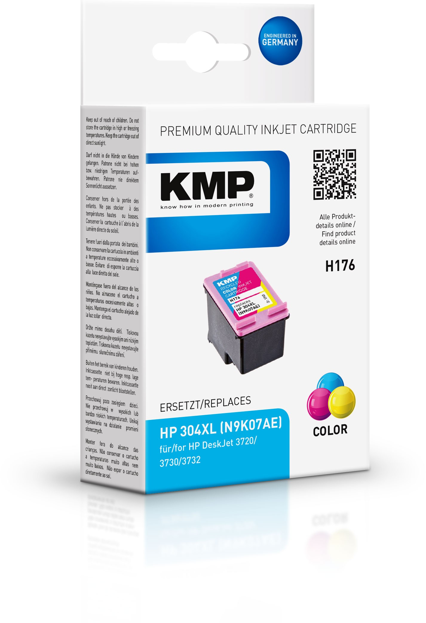 KMP H175CX - 12 ml - Hohe Ergiebigkeit - Farbe (Cyan, Magenta, Gelb)