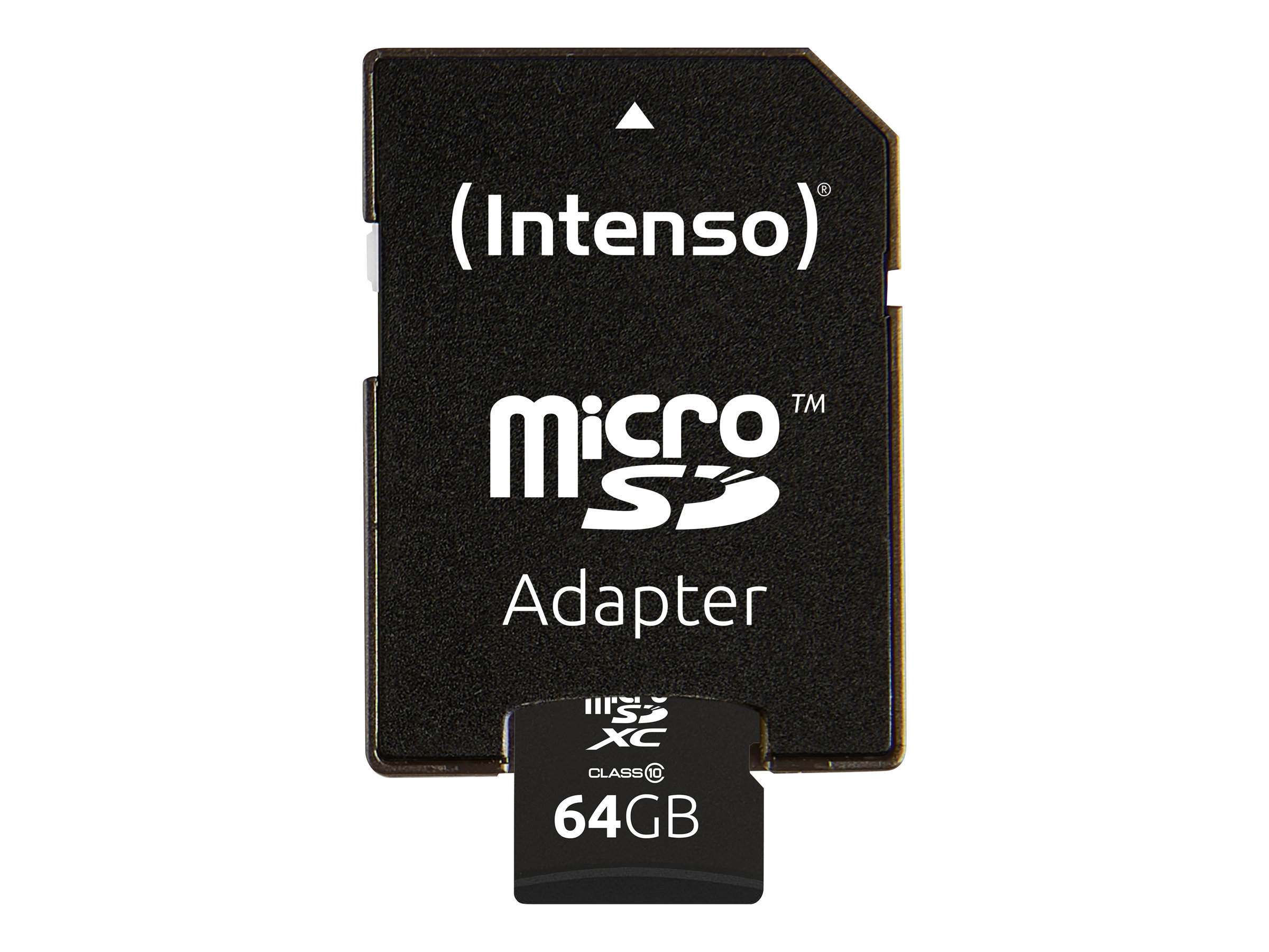 Intenso Flash-Speicherkarte (microSDXC-an-SD-Adapter inbegriffen)
