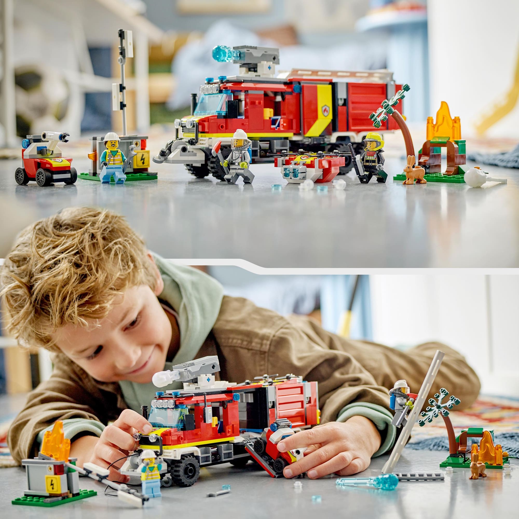 LEGO City   Einsatzleitwagen  der Feuerwehr           60374