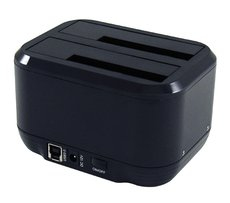 LC Power LC-DOCK-U3-III - HDD-Dockingstation mit Ein/Aus-Schalter, Klon-Funktion Schächte: 2 - 2,5" / 3,5" gemeinsam genutzt (6,4 cm/8,9 cm gemeinsam genutzt)