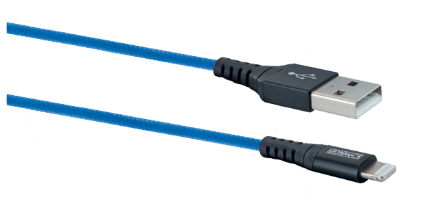 Schwaiger | USB-Kabel 2.0 St. A->Apple Lightning 1,20m blau