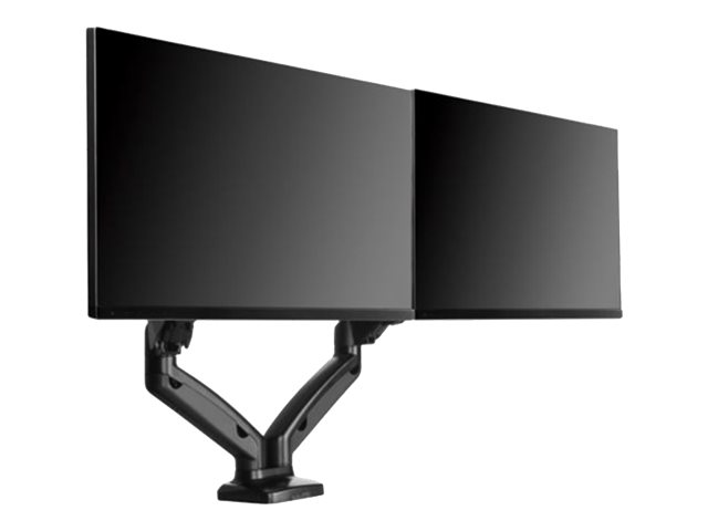 ICY BOX | Monitorständer mit Tischhalterung für zwei Monitore bis zu 32’’ (81 cm) | black