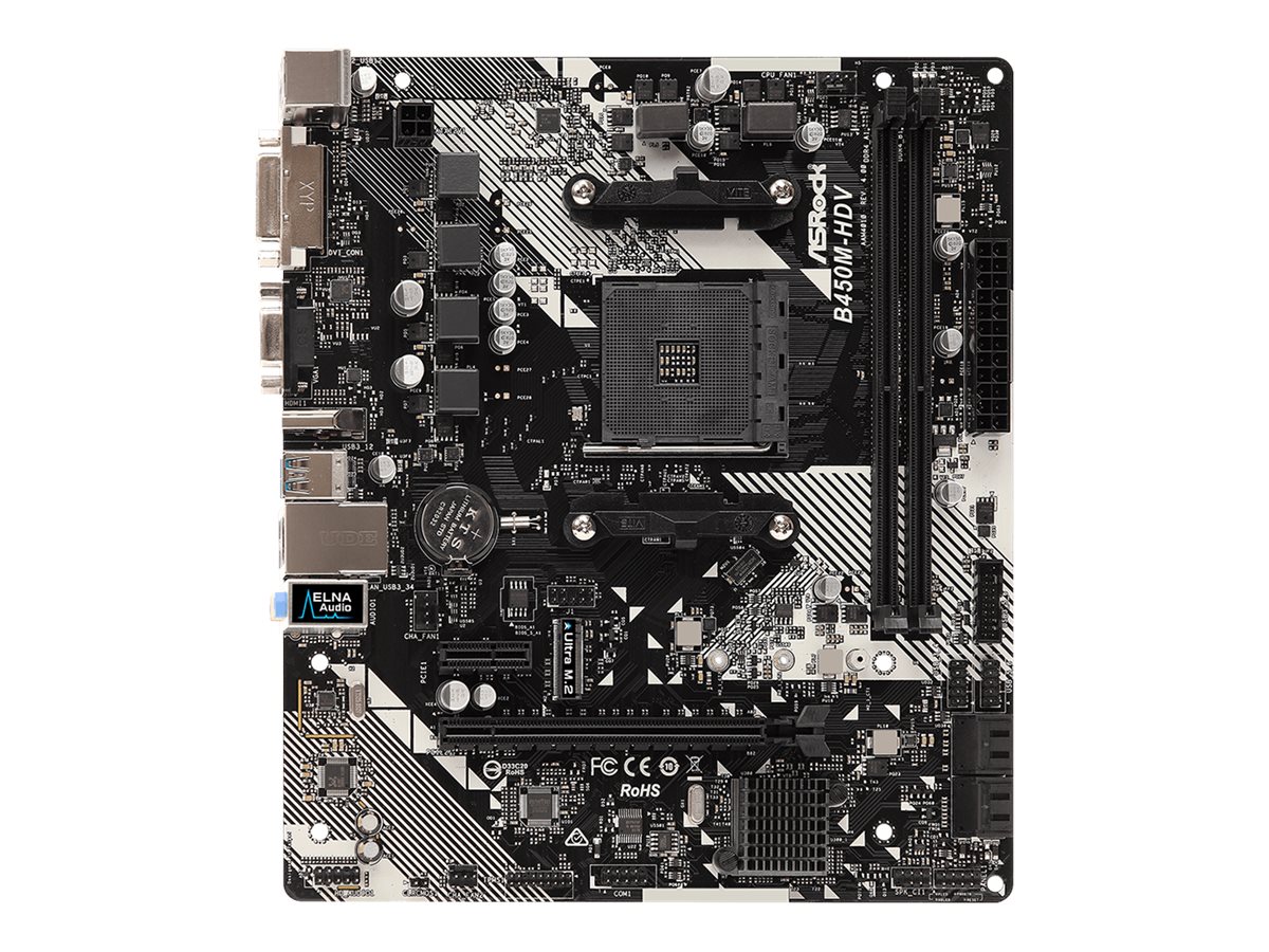 AsRock B450M-HDV R4.0 - AMD B450 - So. AM4 - mATX