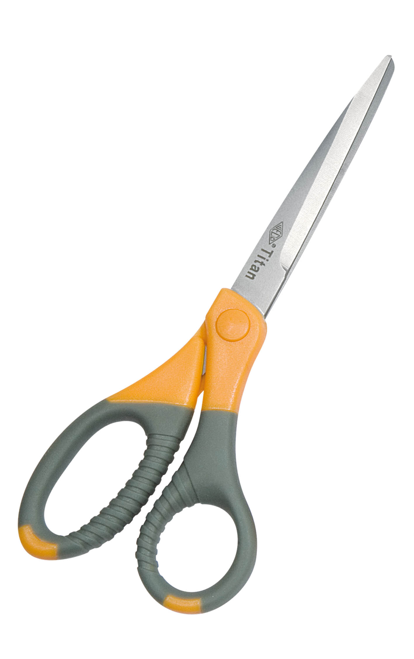 Schere Edelstahl Titan Plus 17,7 cm – Grau / Gelb