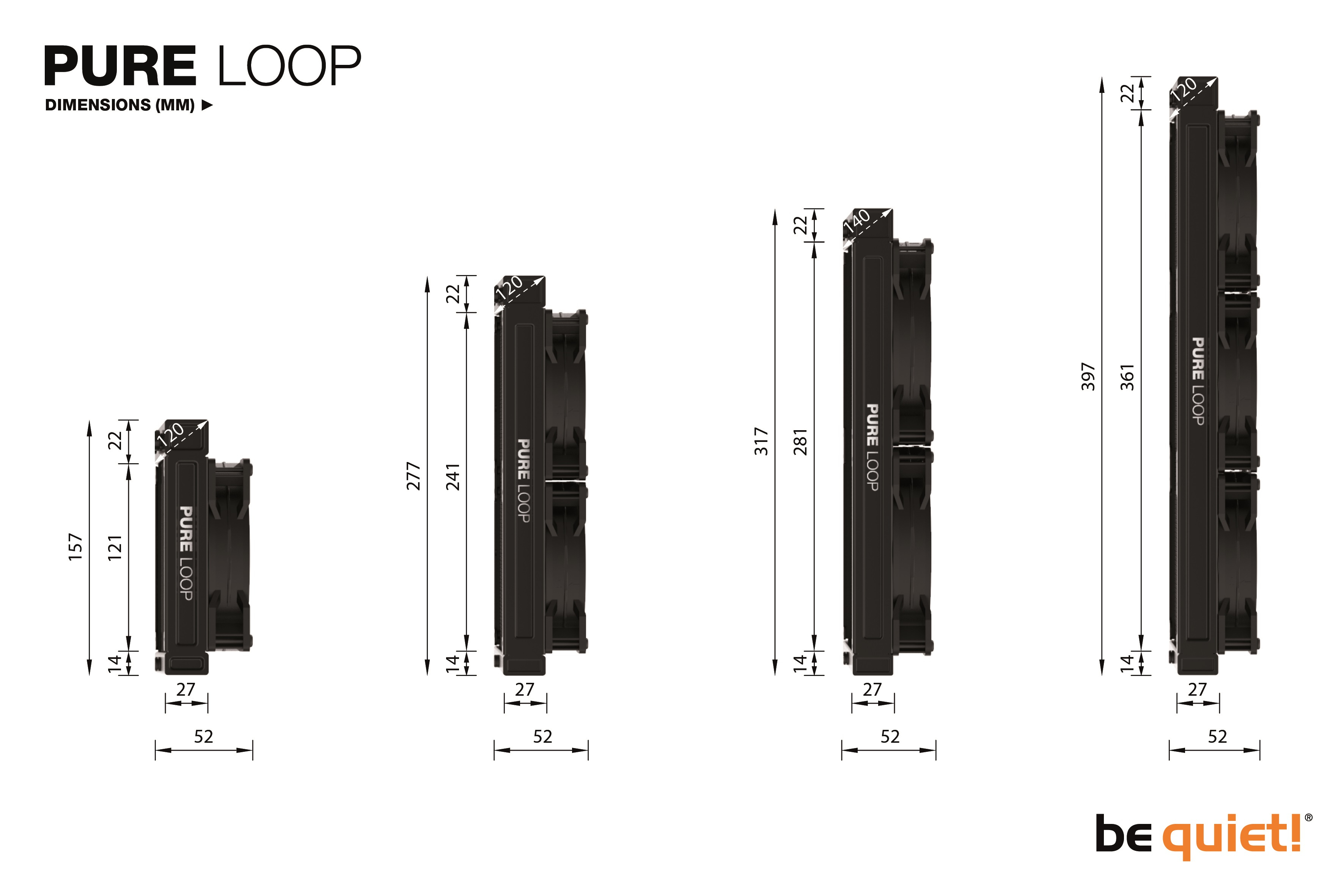 Be Quiet! Pure Loop schwarz 120mm AIO-Wasserkühlung