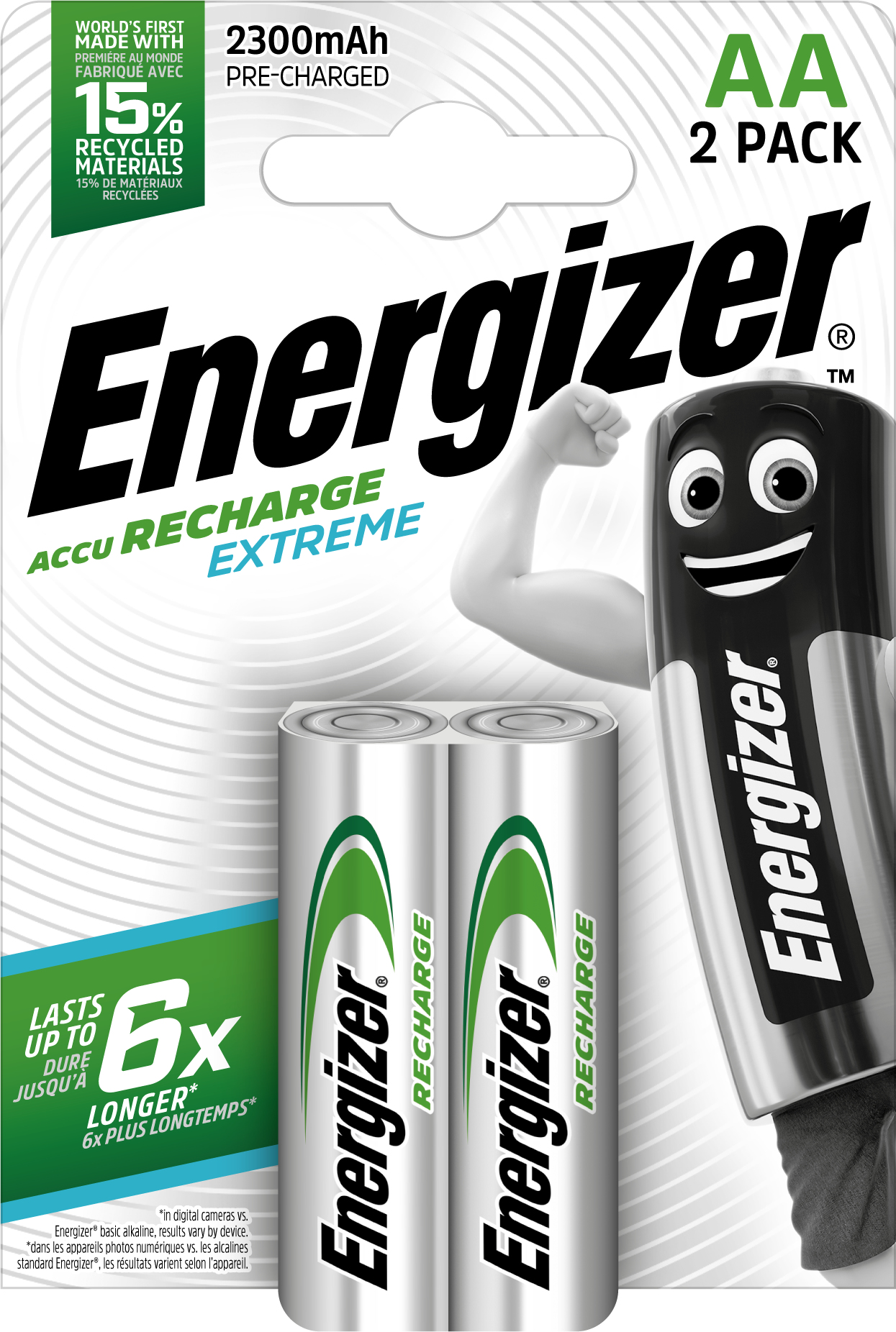 Energizer Accu Recharge Extreme - Batterie 2 x AA-Typ - NiMH - (wiederaufladbar)