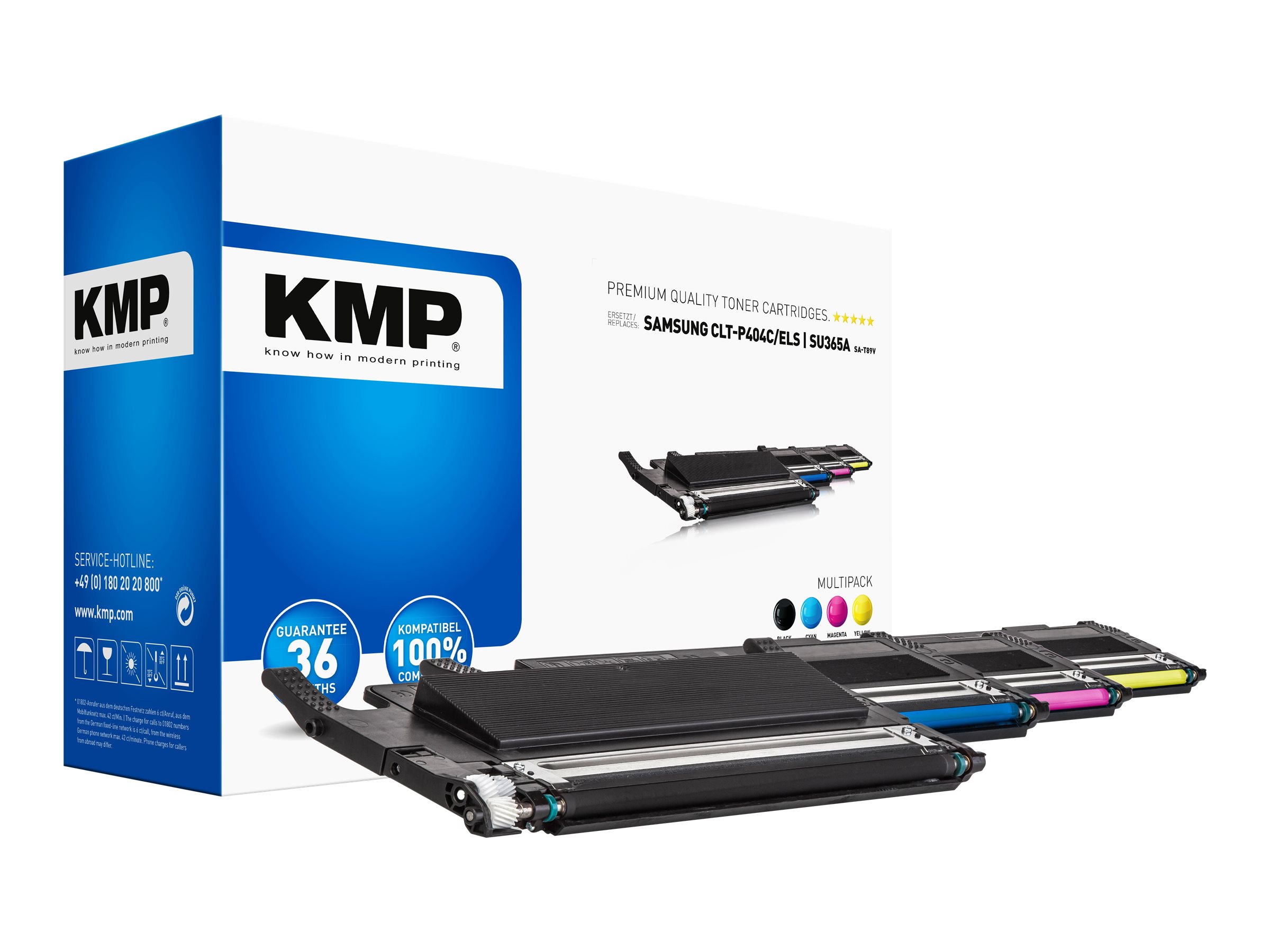 KMP Toner Samsung CLT-P404S Multip.1000-1500 S.SA-T89CM remanufactured
