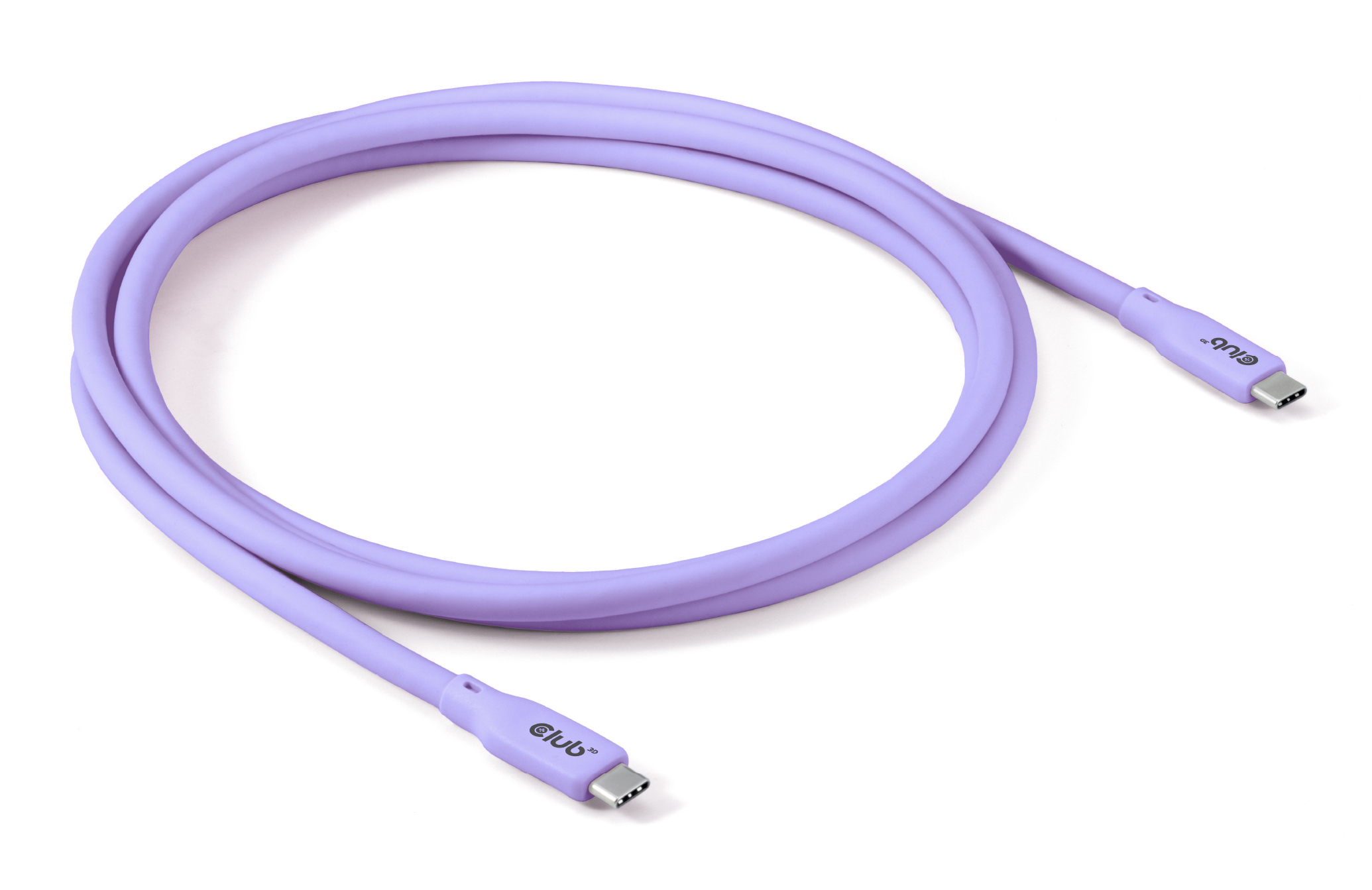 Club3D Lifestyle USB-C Kabel PD 240W,20Gbps 2m lila St/St retail
