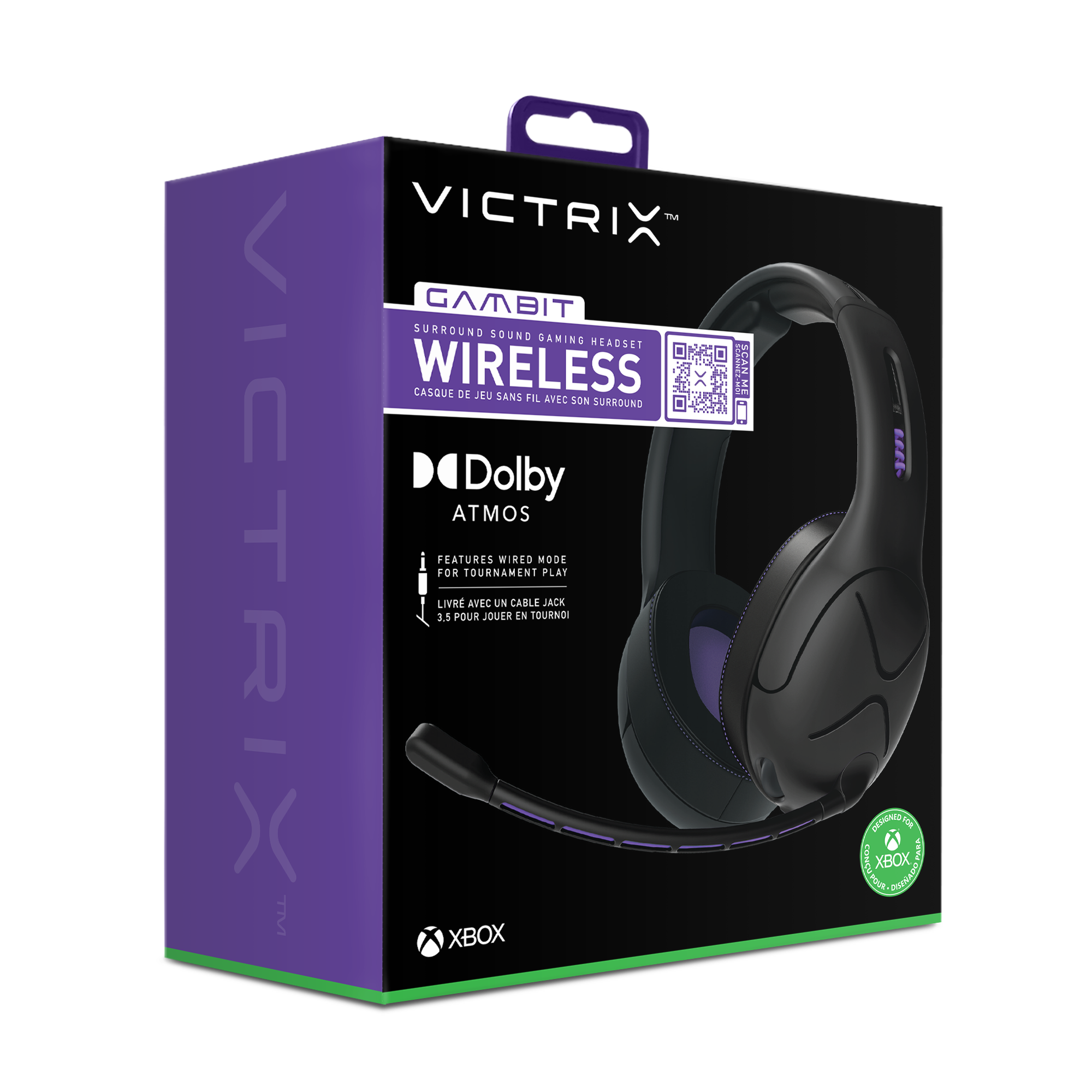 PDP Headset Victrix Wireless schwarz/lila    XBOX Series