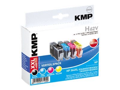 KMP H62V - 4er-Pack - Schwarz, Gelb, Cyan, Magenta
