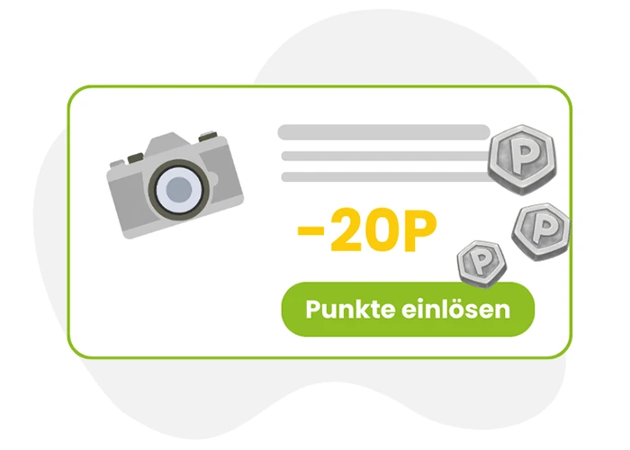 Illustration um Punkte einzulösen