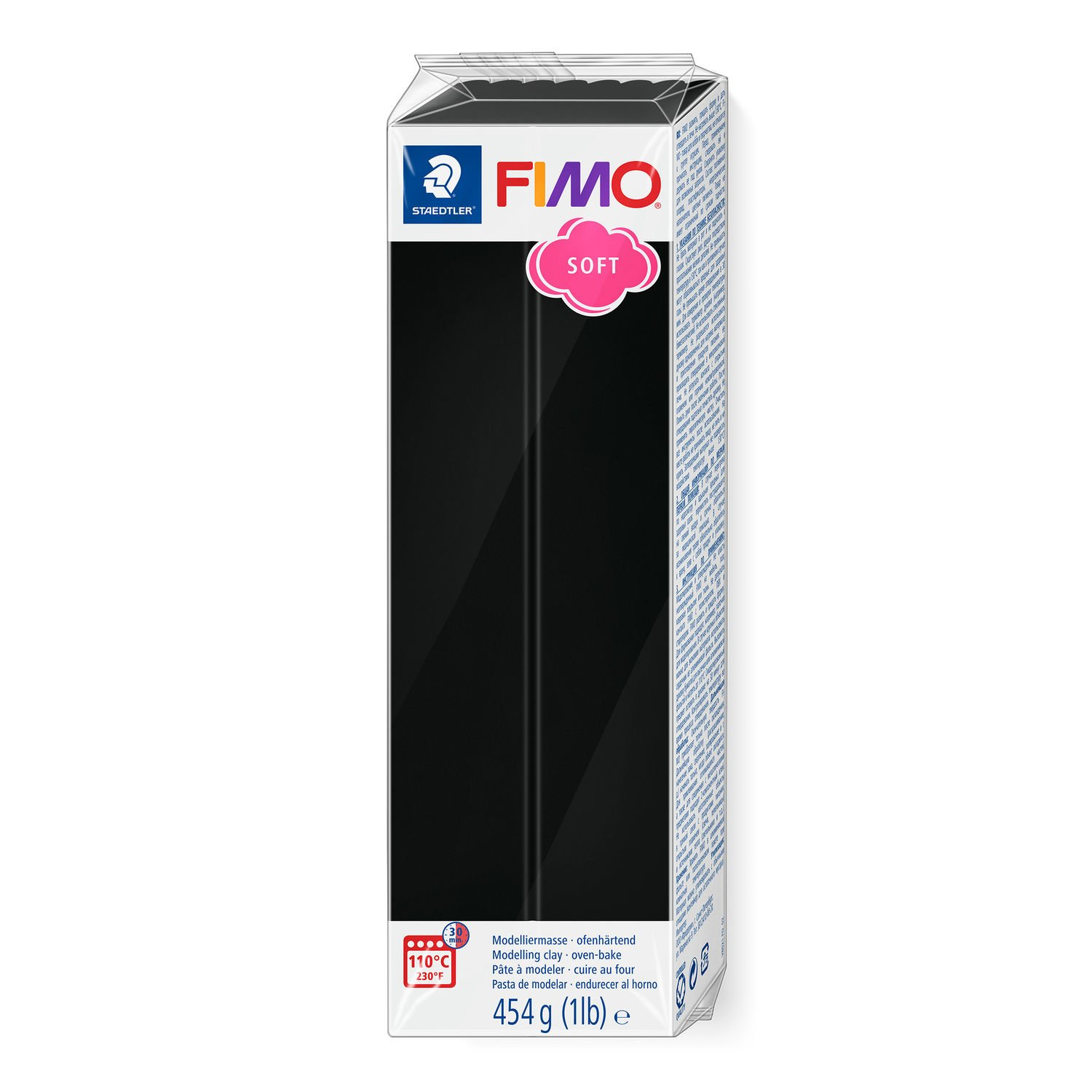 STAEDTLER FIMO 8021 - Modellierton - Schwarz - 1 Stück(e) - 1 Farben - 110 °C - 30 min