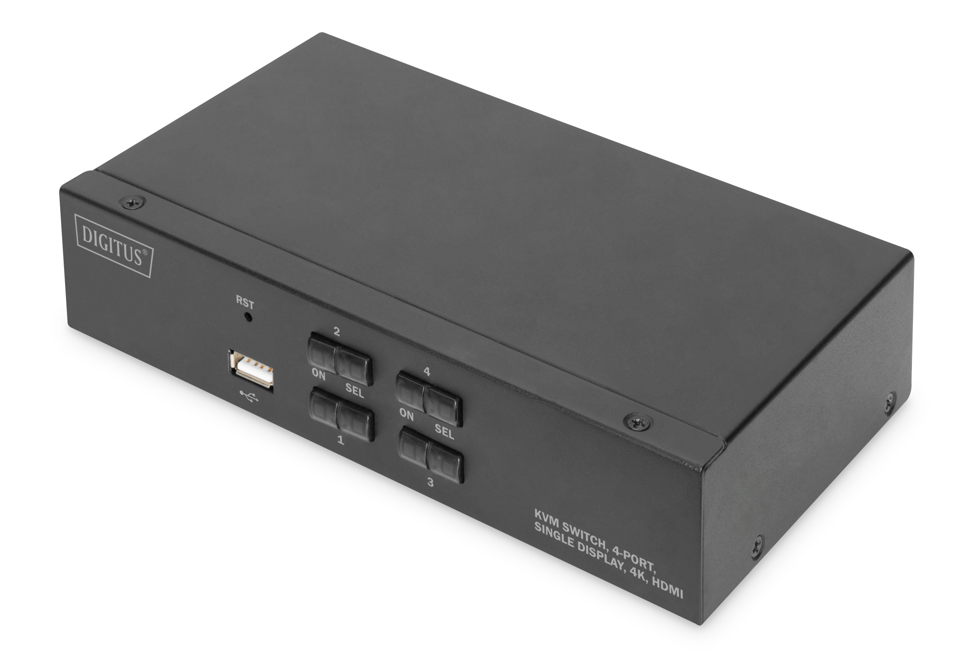 DIGITUS | KVM Switch, 4-Port, Single-Display, 4K, HDMI