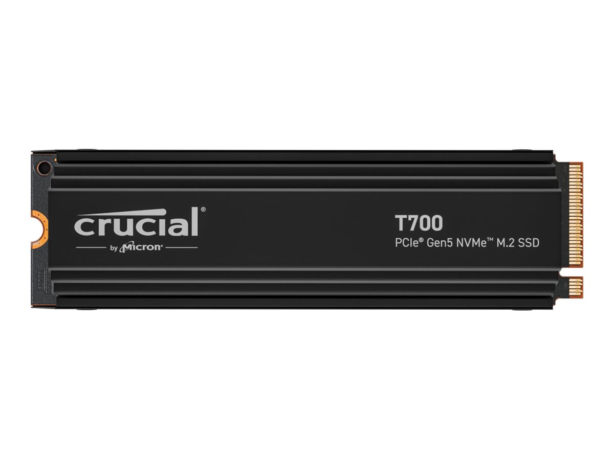 SSD    2TB Crucial M.2 w.heatsink (2280)  T700 Gen5 NVMe intern retail
