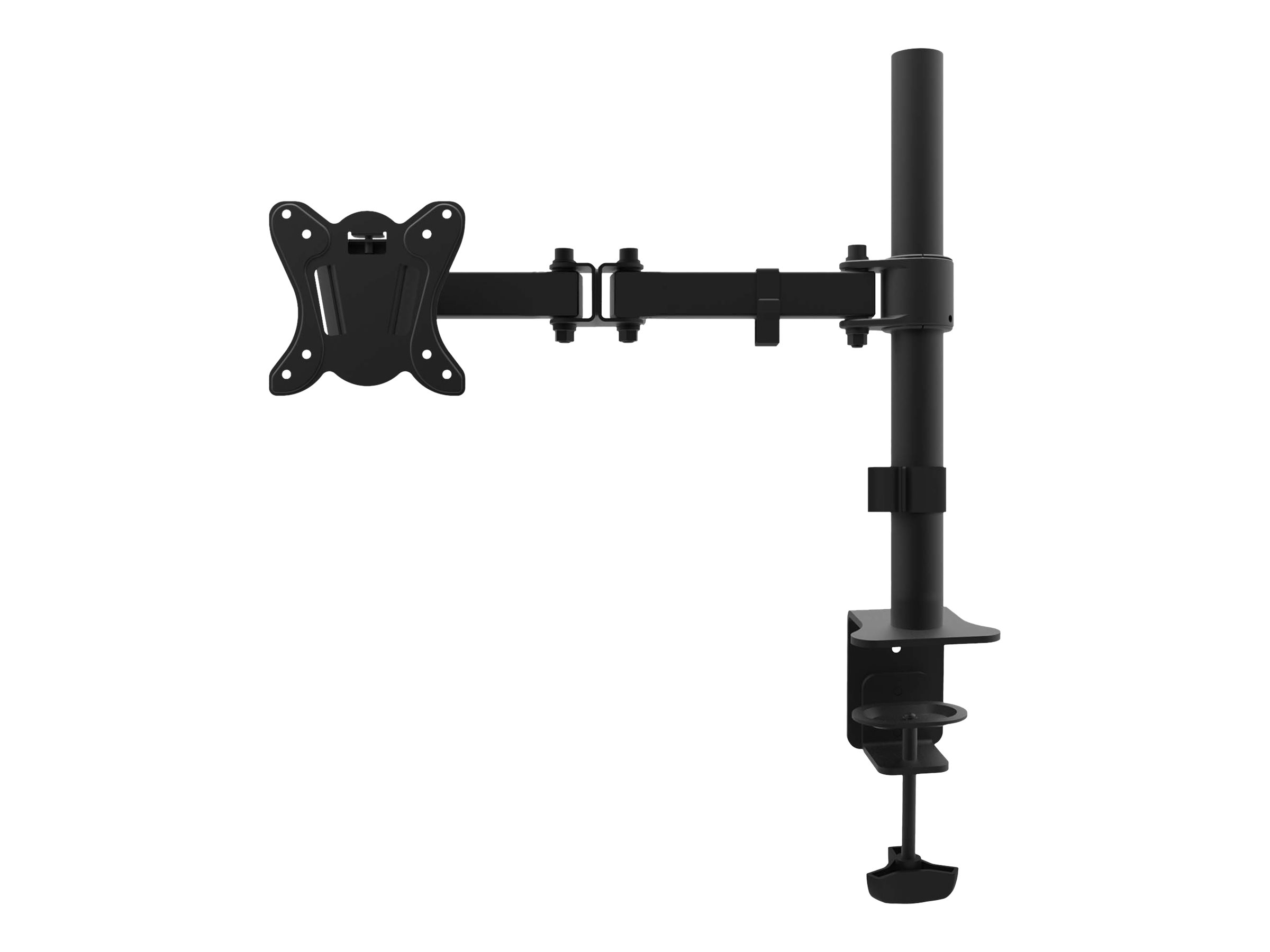 equip Monitor Desk Mount Bracket - Befestigungskit für Monitor - Kunststoff, Aluminium, Stahl - pulverbeschichtet schwarz - Bildschirmgröße: 33-68.6 cm (13"-27")