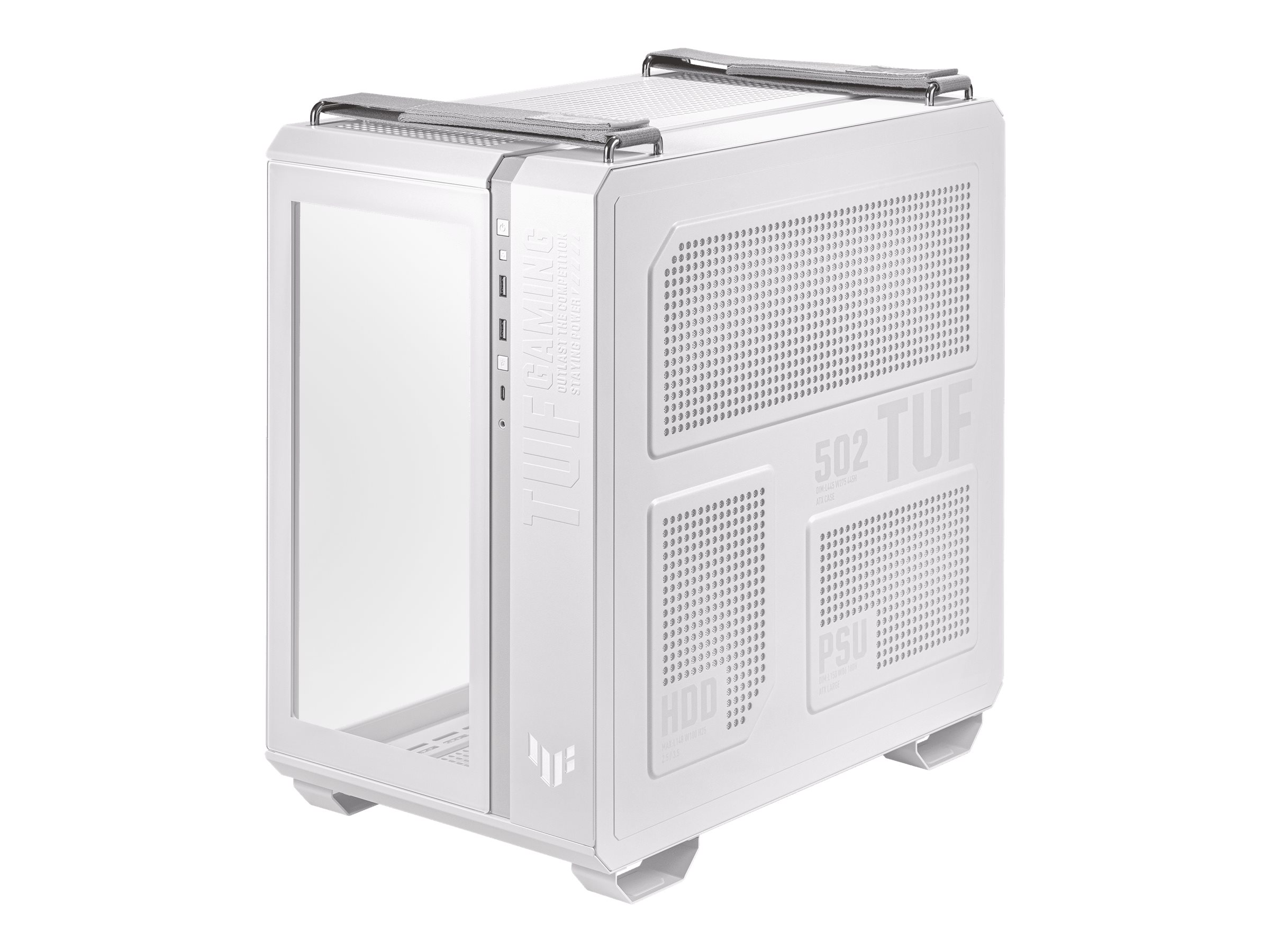 ASUS TUF Gaming GT502 White Edition - Weiß - Glasfenster