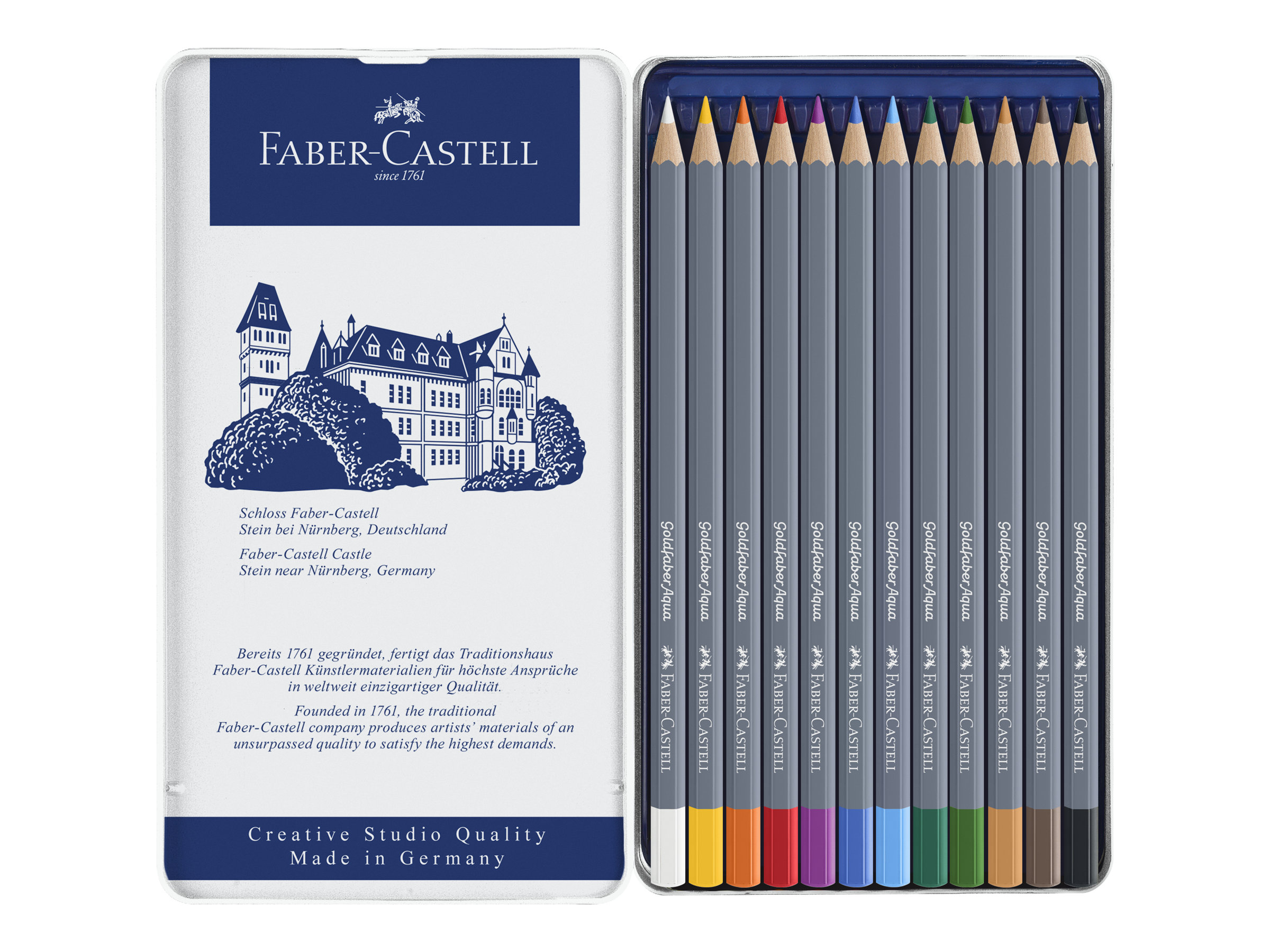Aqua.stift Goldfaber Aqua 12-Metalletui