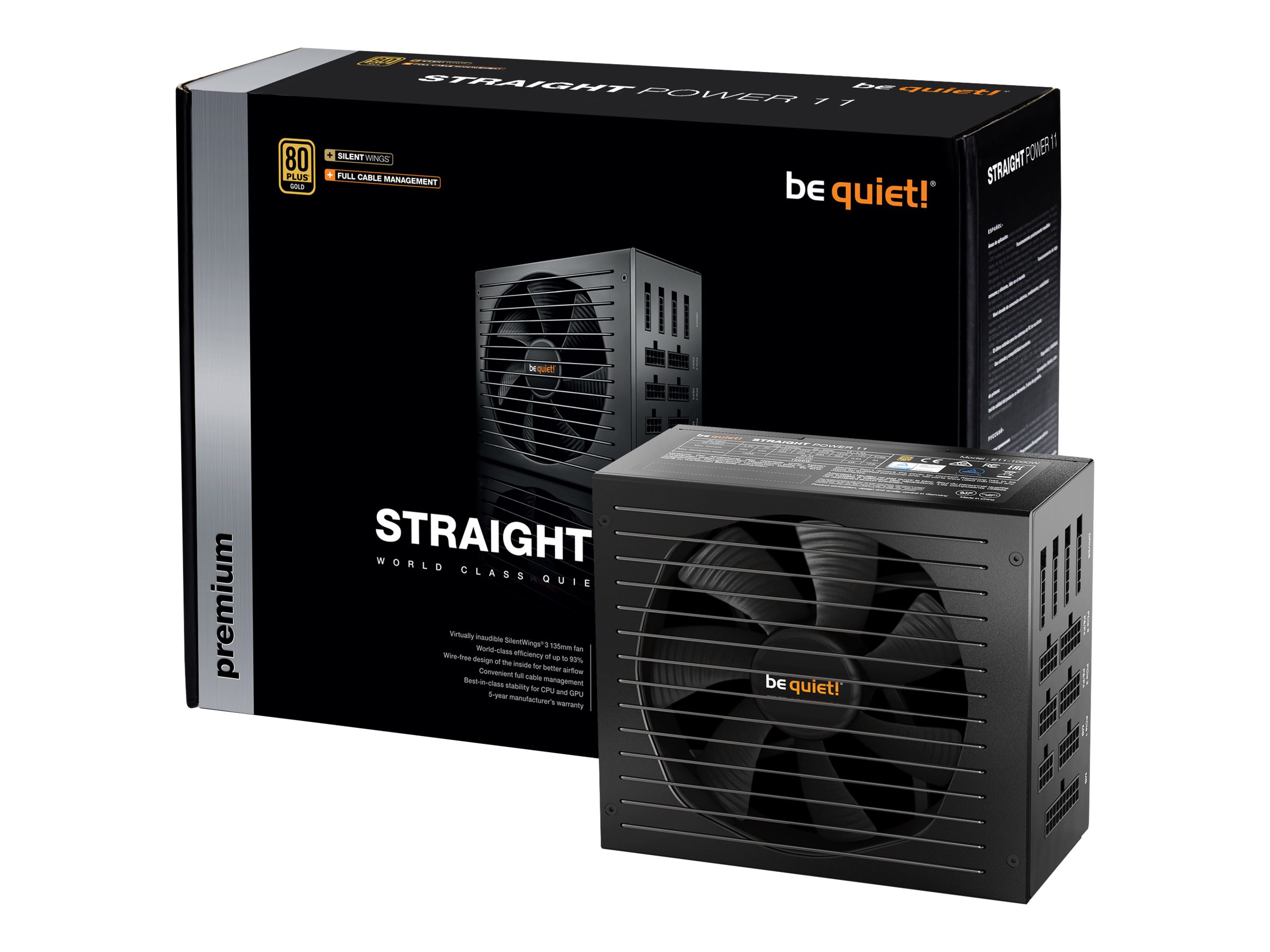 Be Quiet! Straight Power 11 1000W ATX-Netzteil Modular 80+ Gold