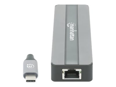 MANHATTAN 7-in-1 Dockingstation HDMI RJ45 2xUSB-A SD/MicroSD
