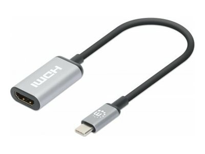MANHATTAN 4K@60Hz USB 3.2 Typ C auf HDMI-Adapter 15cm Kabel