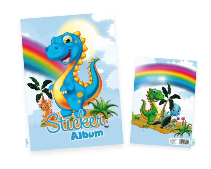 HERMA Sticker Album für Kids  - 16 Seiten - Junge/Mädchen - Mehrfarben