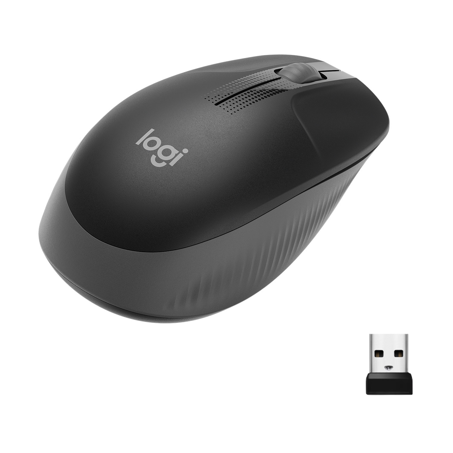 Logitech M190 - Maus - optisch - 3 Tasten - kabellos - kabelloser Empfänger (USB)