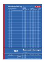 Kassenabrechnung A4 502 2x 50 Blatt