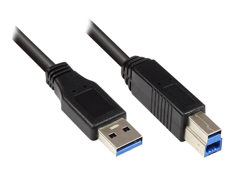 USB3.0 Kabel A-B schwarz 5m