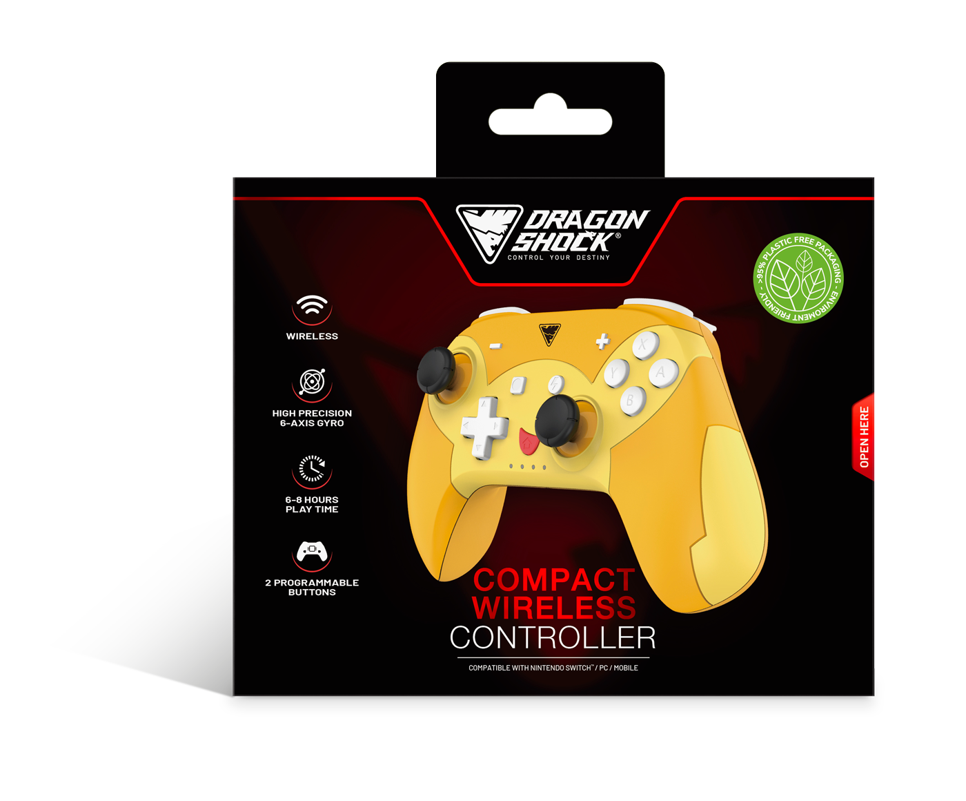 Dragonshock Controller Poptop     Wireless Pika   Switch