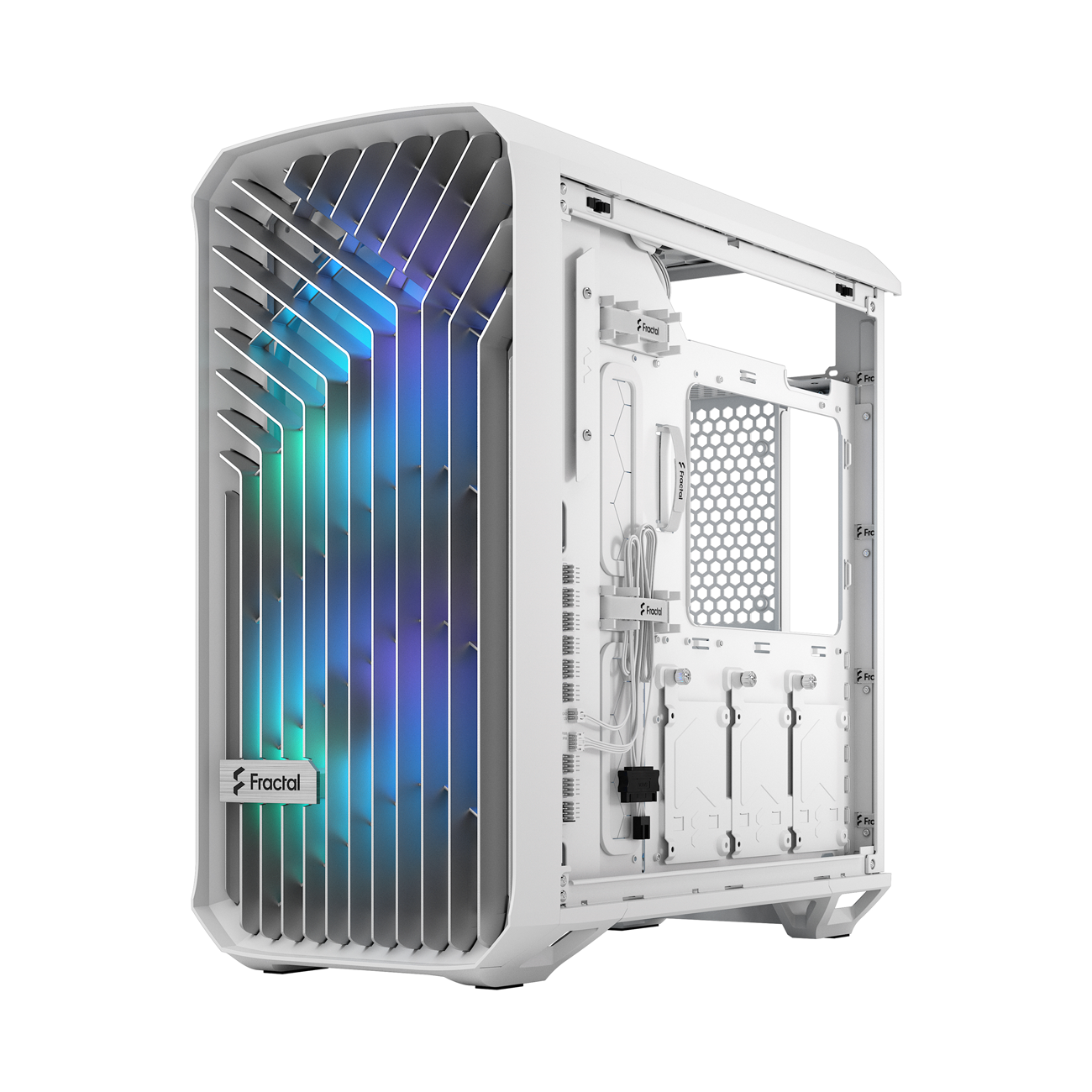 Fractal Design Torrent Compact White RGB TG Light Tint - Weiß - Glasfenster