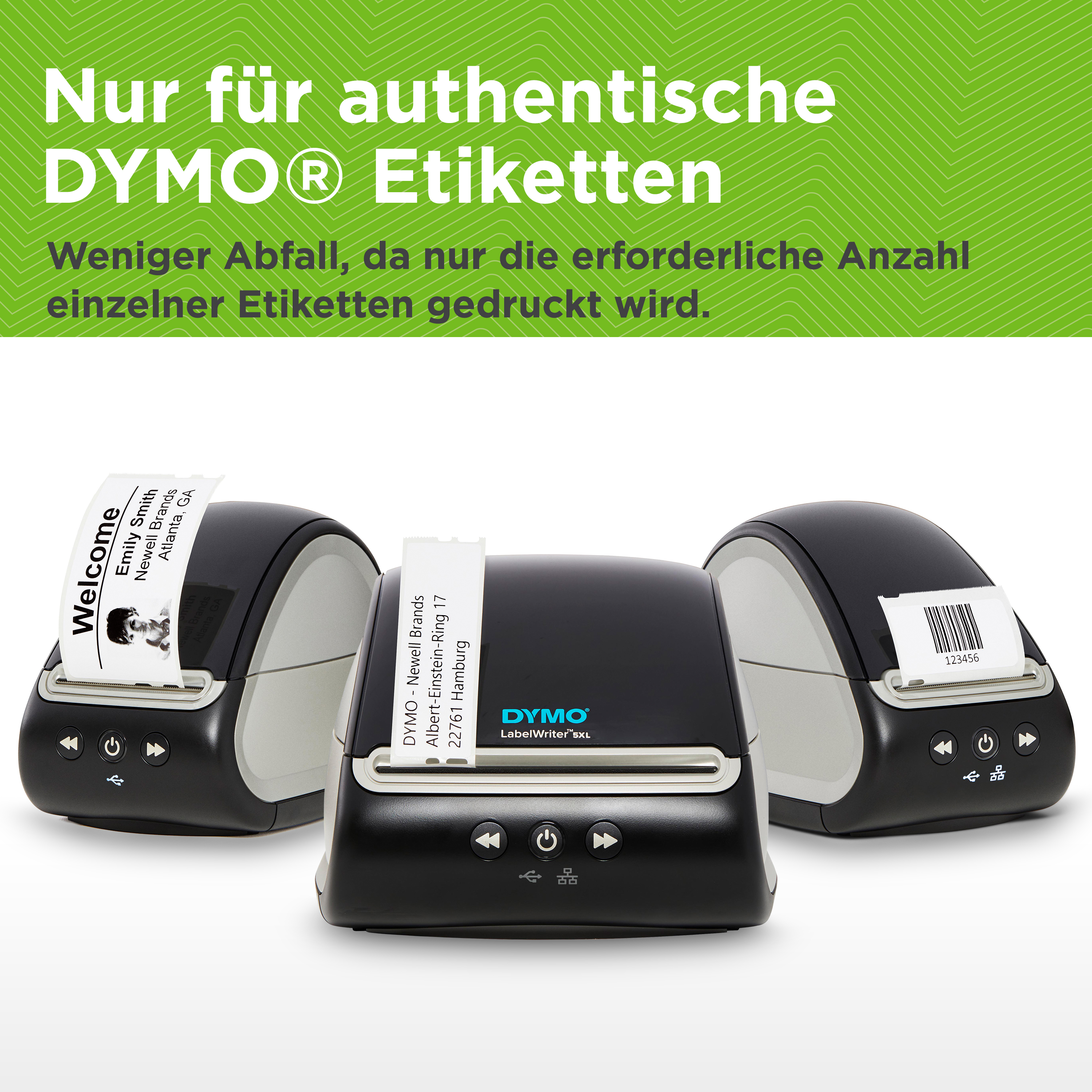DYMO | LabelWriter 550 | Etikettendrucker für bis zu 62 Etiketten/Minute | USB | 300 dpi. Thermodirekt | für Etiketten bis 60mm Breite