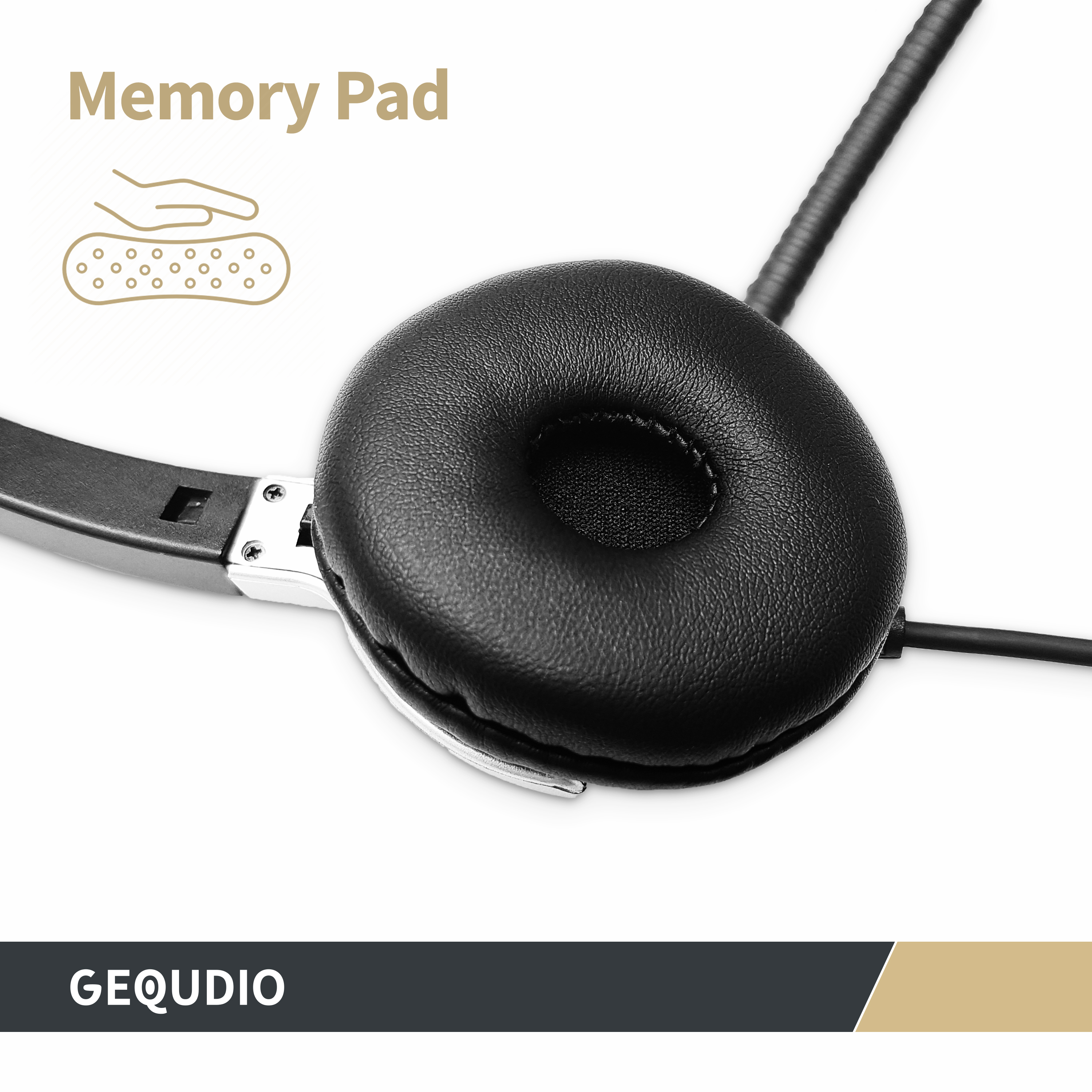 Gequdio Headset 2-Ohr mit 3.5mm Klinke