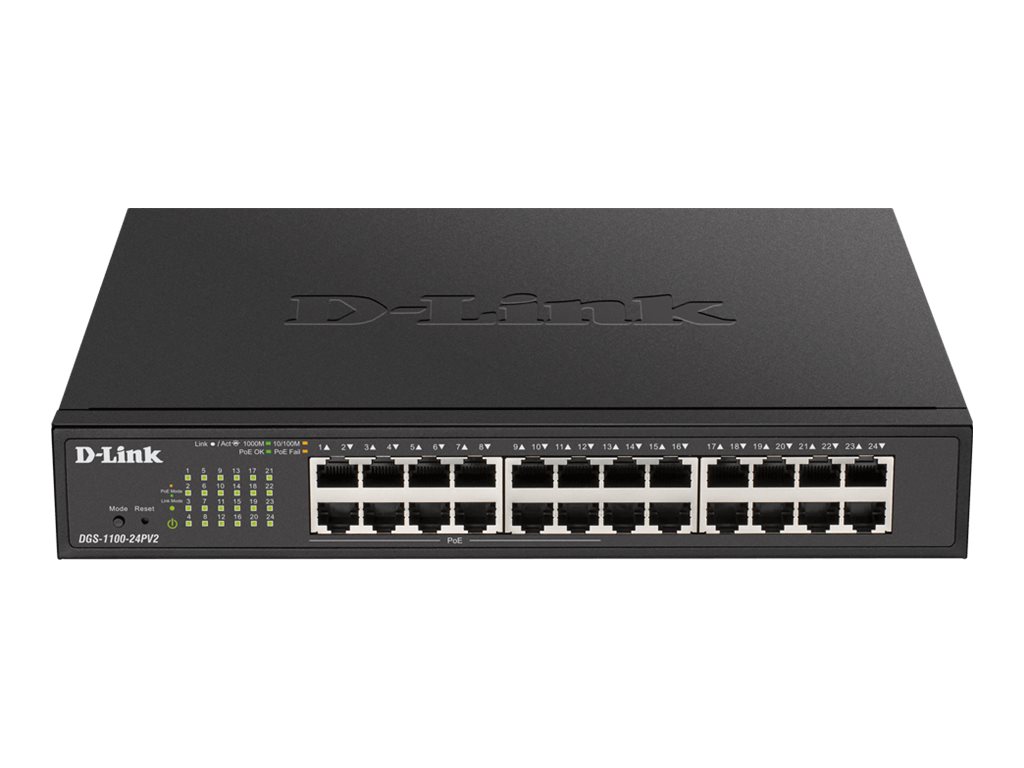 D-Link DGS 1100-24PV2 - Switch - Smart - 24 x 10/100/1000 (12 PoE)