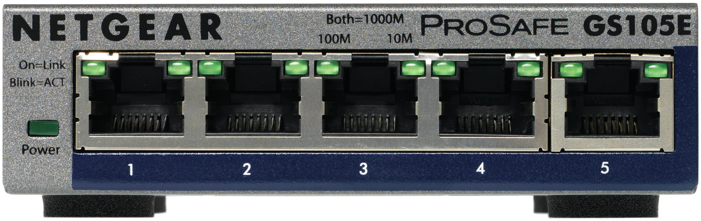 Netgear Plus GS105Ev2 - Switch - unmanaged - 5 x 10/100/1000