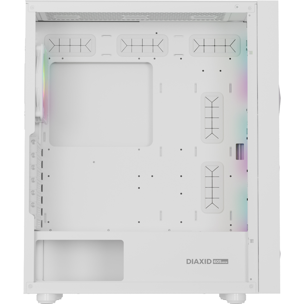 Genesis Gehäuse DIAXID 605 ARGB mit Sichtfenster weiß