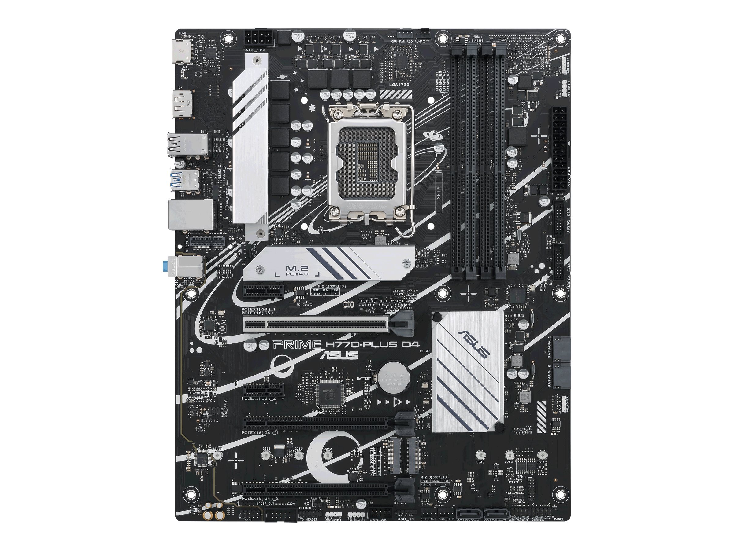 ASUS Prime H770-Plus D4 (DDR4) - Intel H770 - So. 1700 - ATX