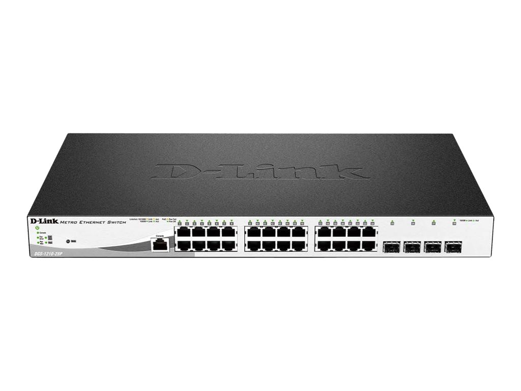 D-Link DGS 1210-28MP - Switch - managed - 24 x 10/100/1000 (PoE+)