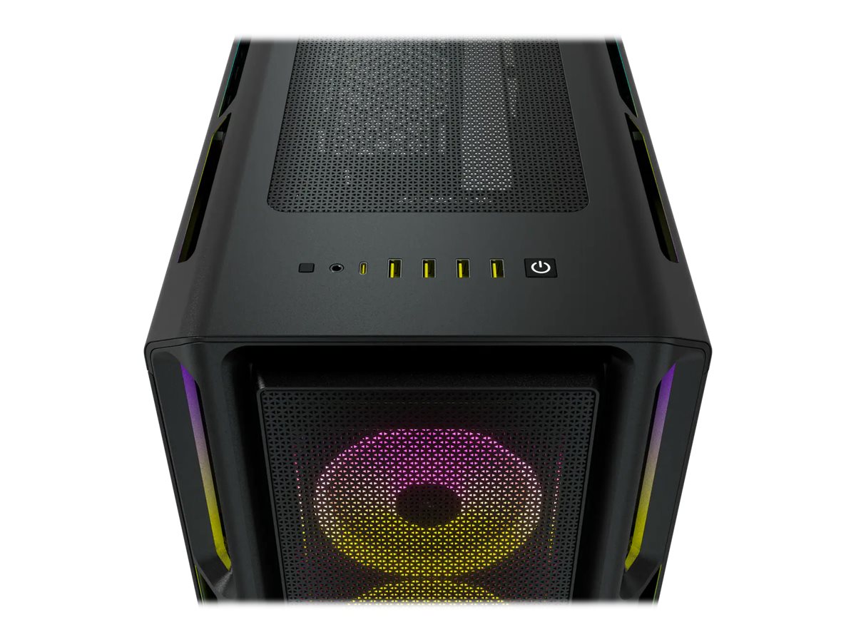 Corsair iCUE 5000T RGB TG - Schwarz - Glasfenster