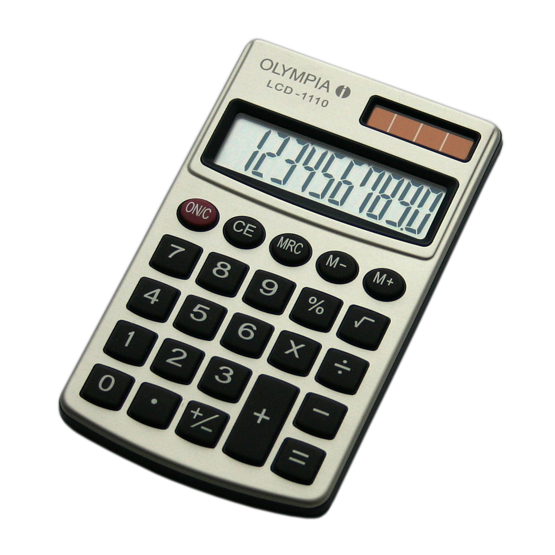 aHR0cDovL2luaXNob3AuY29tL2ltZy9ub3JtL2hpZ2gvNjI0MTc5Mi0zMzAuanBn Olympia LCD 1110 - Einfacher Taschenrechner - 10-stelliges Display -silber