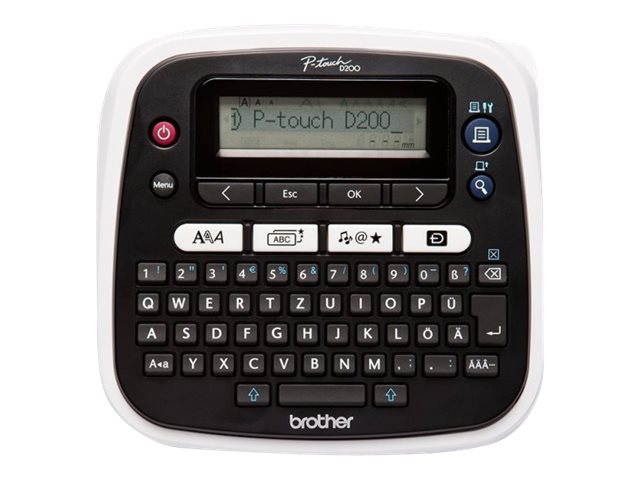 Brother P-Touch PT-D200BWVP - Beschriftungsgerät - s/w - Thermotransfer - Rolle (1,2 cm)