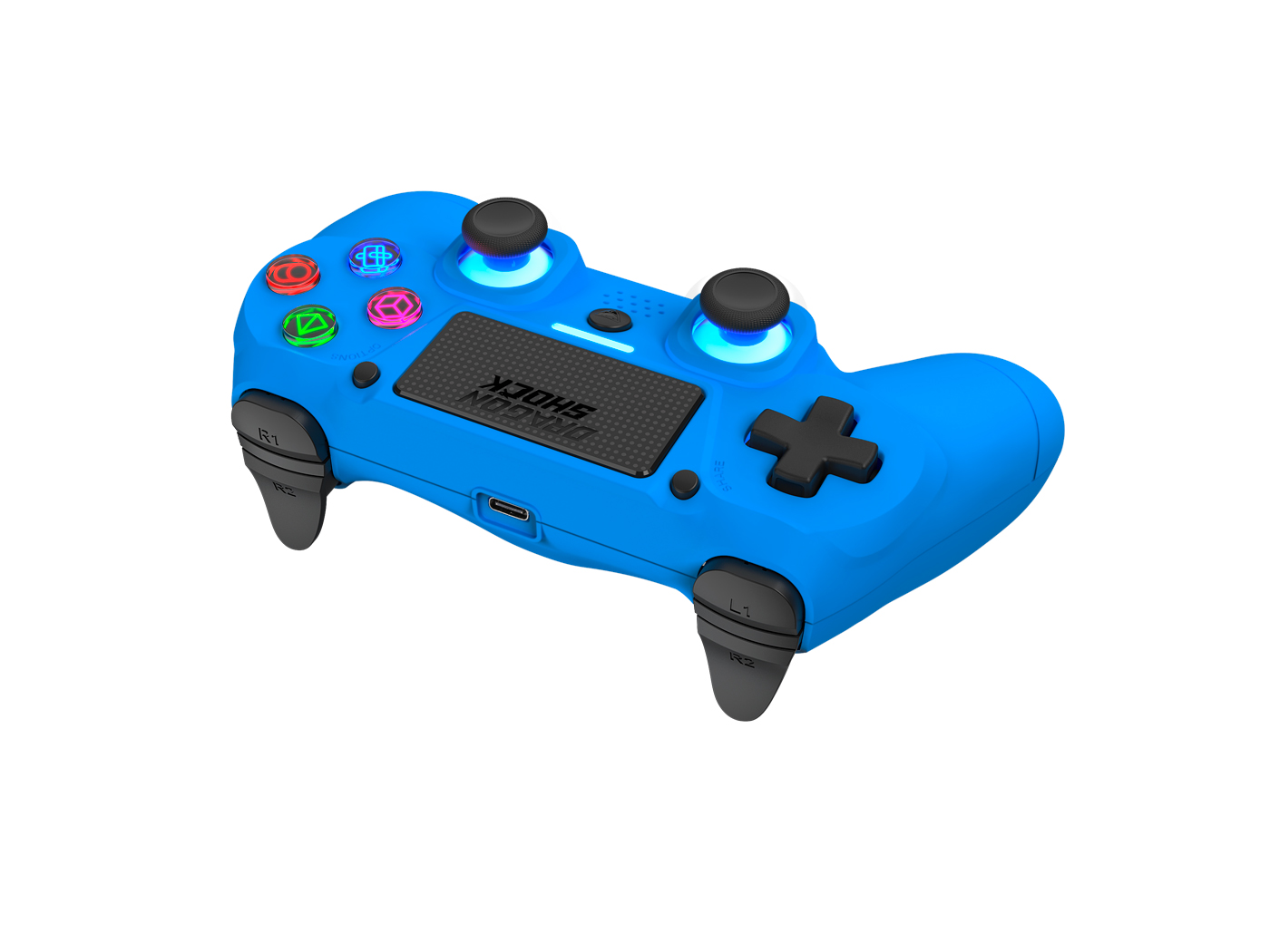 Dragonshock Mizar Game Pad blau, kabellos (PS4)