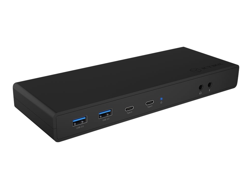 ICY BOX | USB 3.2 Gen 1 Type-C® DockingStation mit zweifacher Videoausgabe | black