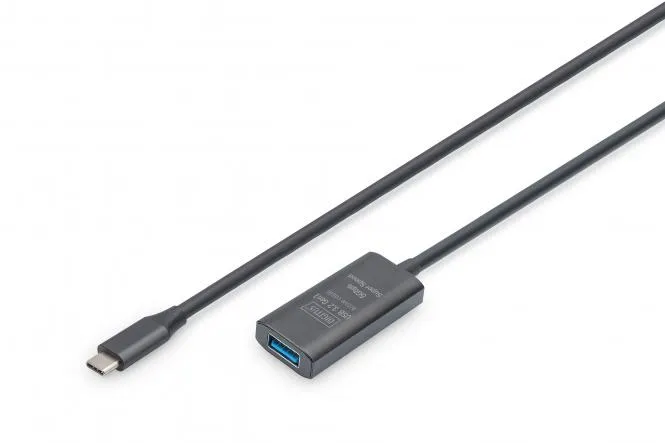 DIGITUS | Verlängerungskabel USB-C->USB-A St./Bu. 5G   5,00m