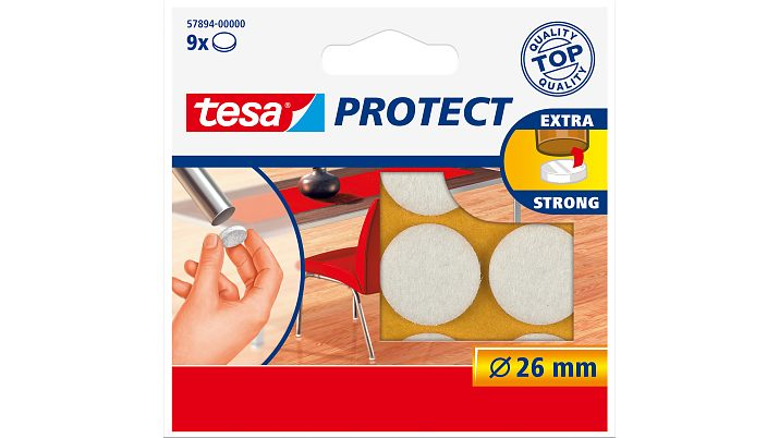 Tesa Protect - Weiß - Rund - 2,6 cm - 9 Stück(e)