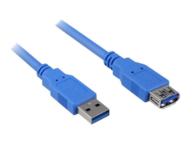 Sharkoon USB-Verlängerungskabel - USB Typ A (W)