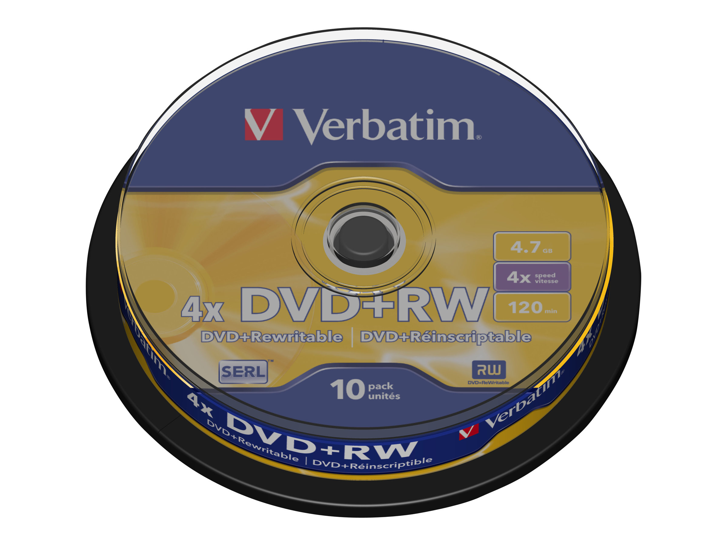 Verbatim 10 x DVD+RW - 4.7 GB (120 Min.) 4x