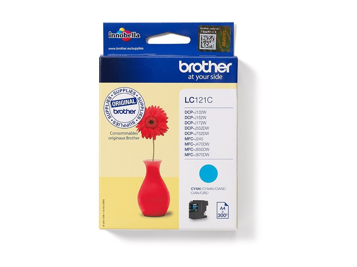 Patrone Brother LC-121C MFC-J470DW J870DW, DCP-J752DW